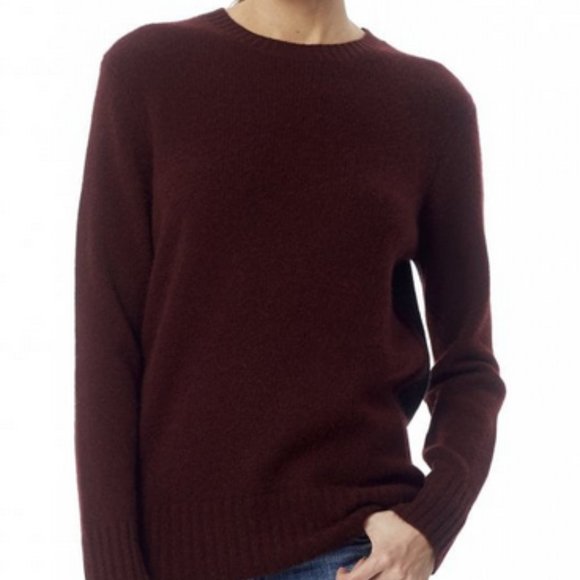 Burgundy, Grey, Tan 360 Cashmere Sweater - Picture 1 of 9